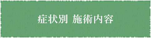 症状別 施術内容